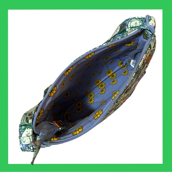 NWT! VERA BRADLEY X PEANUTS CROSSBODY MULTI ZIPPER POCKETS BAG W ADJ. STRAP. NEW - Picture 11 of 16